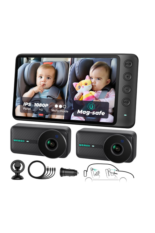 WEMOH Baby Car Monitor – 1080P HD Night Vision