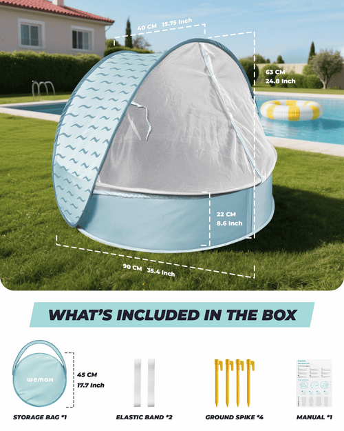 WEMOH T1 Plus Pop Up Baby Beach Tent
