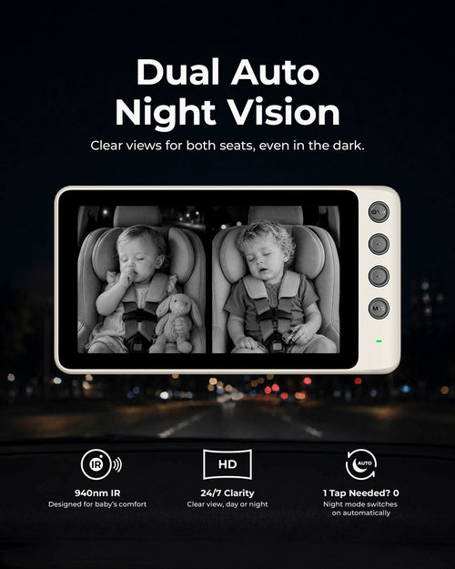WEMOH Baby-Automonitor – 1080P HD Nachtsicht