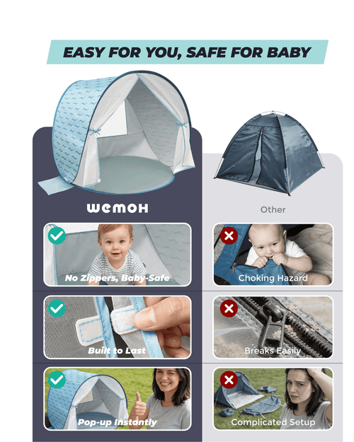 WEMOH T1 Pop Up Baby Beach Tent