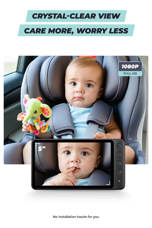 WEMOH Baby-Automonitor – 1080P HD Nachtsicht