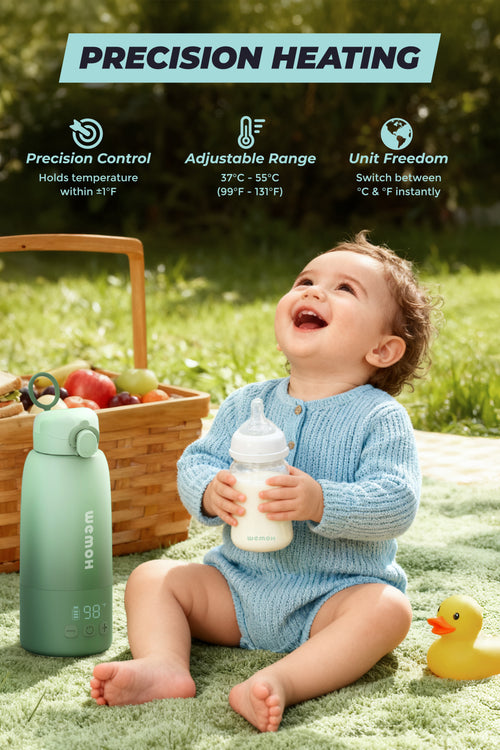 WEMOH Portable Bottle Warmer – Travel Breast Milk & Water Warmer