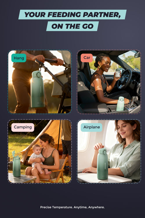 WEMOH Portable Bottle Warmer – Travel Breast Milk & Water Warmer