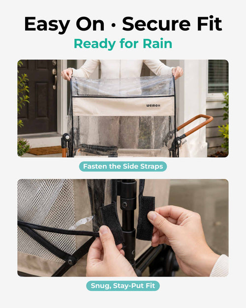 WEMOH W1 2-Seater Stroller Rain Cover