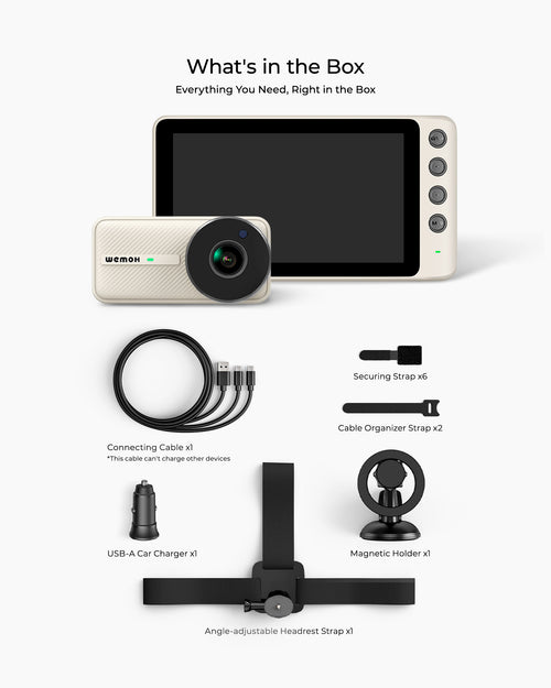 WEMOH C1 Single-Camera Baby Car Monitor