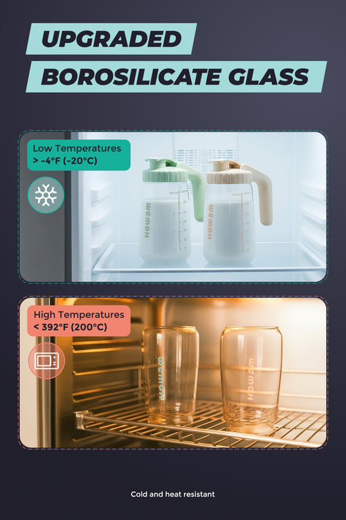 WEMOH Breast Milk Pitcher – 32oz Glass