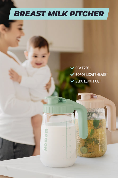 WEMOH Breast Milk Pitcher – 32oz Glass