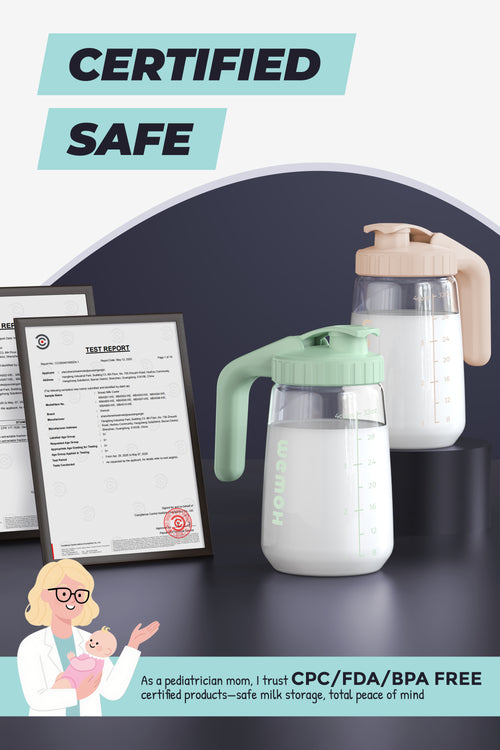 WEMOH Breast Milk Pitcher – 32oz Glass