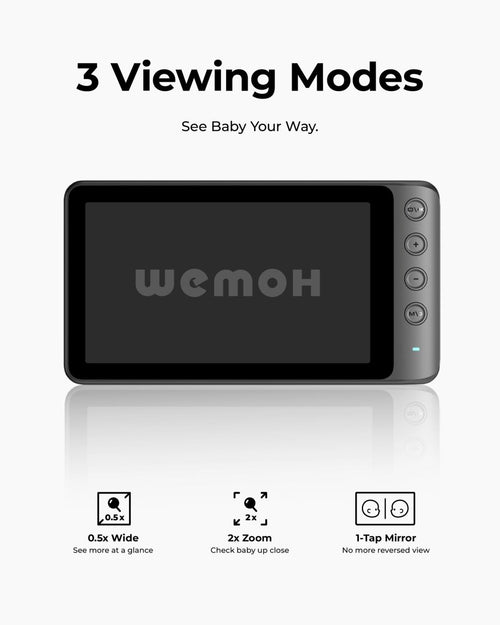WEMOH C1 Single-Camera Baby Car Monitor - WEMOH