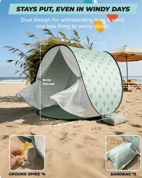 WEMOH T1 Plus Pop Up Baby Beach Tent - WEMOH