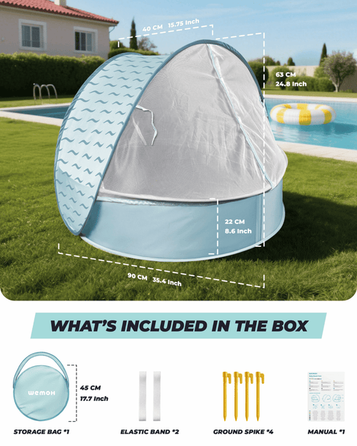 WEMOH T1 Plus Pop Up Baby Beach Tent - WEMOH