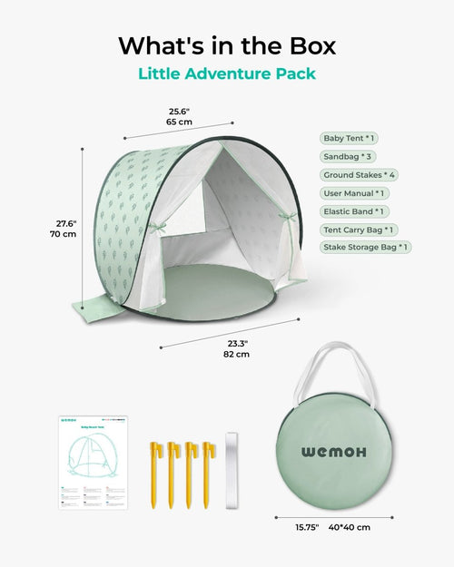 WEMOH T1 Pop Up Baby Beach Tent - WEMOH