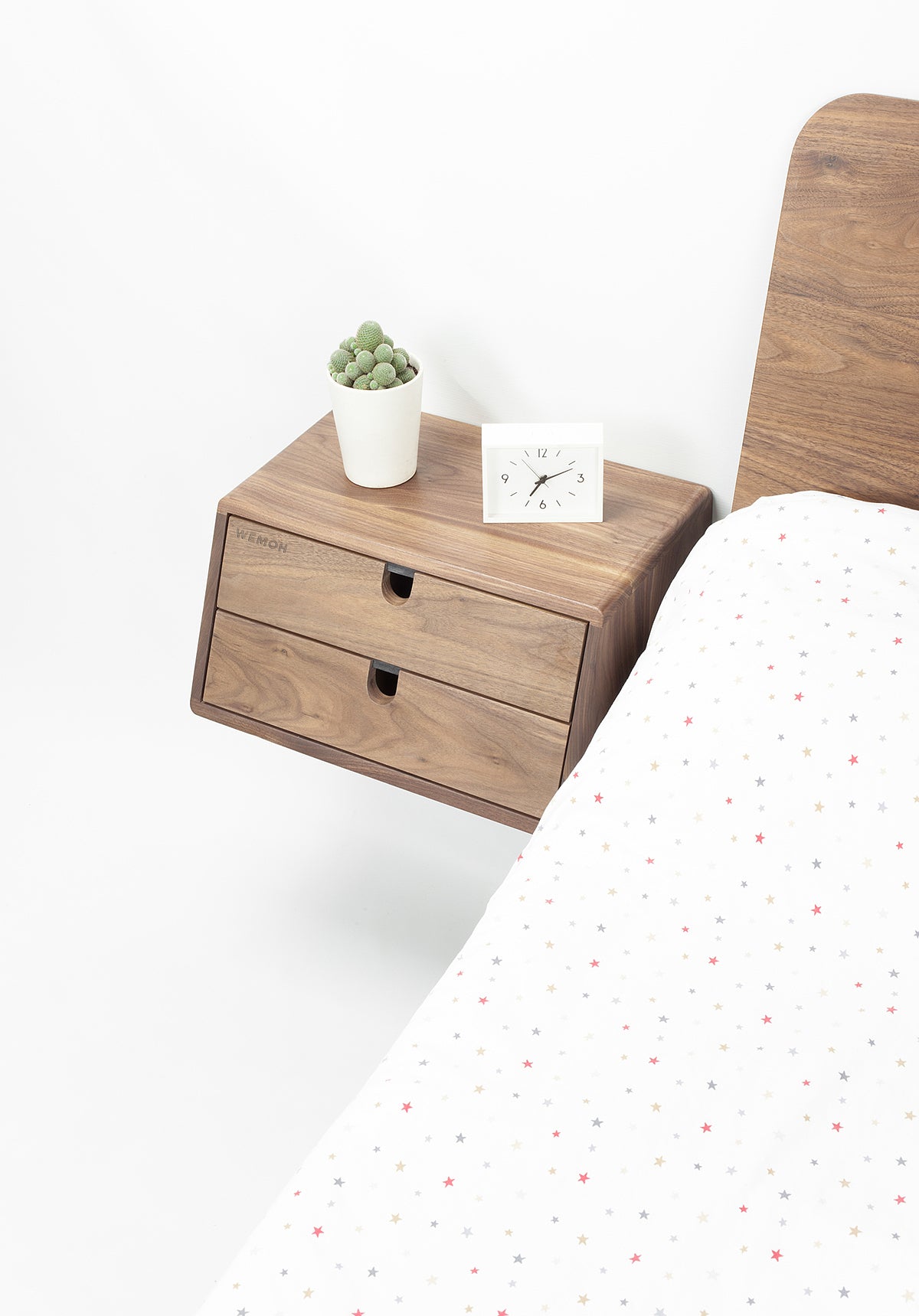 Homey Modern Natural Bedside Table